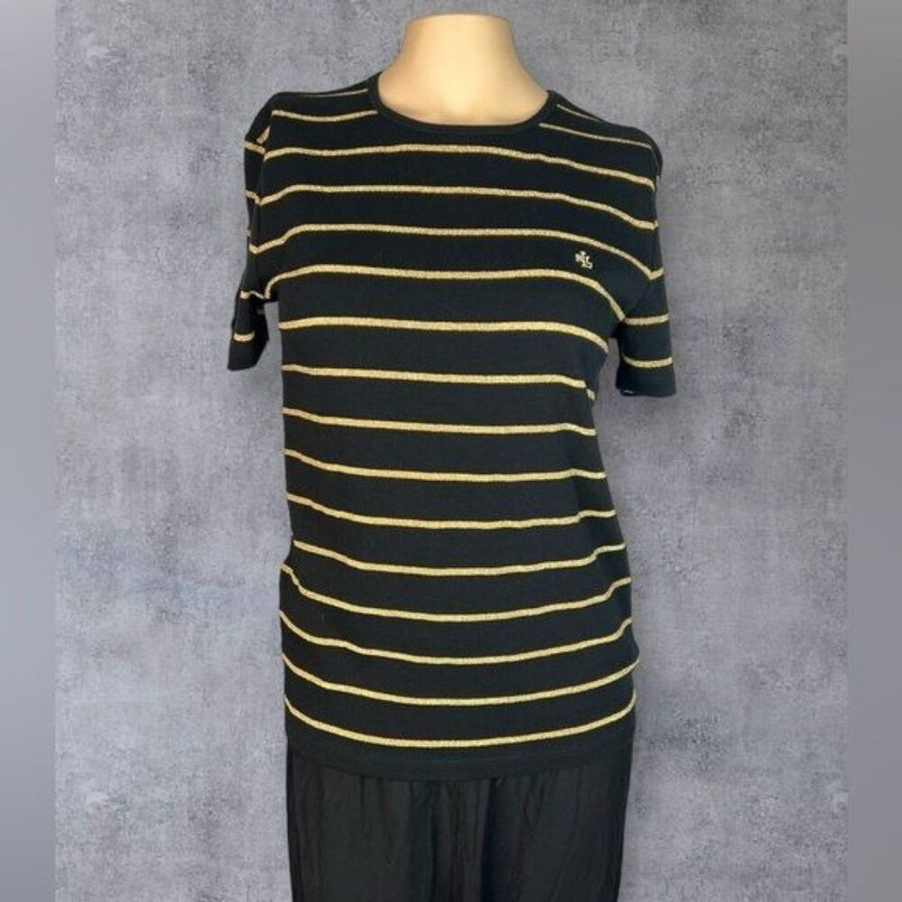 Lauren Ralph Lauren Striped Knit Top - Size S